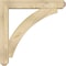 Ekena Millwork Thorton Craftsman Rough Sawn Bracket w/ Offset Brace, Douglas Fir, 6"W x 32"D x 32"H BKT0604X32X32THR04RDF - alternate 4